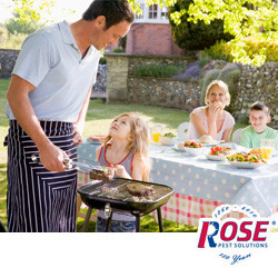 Don't Let Mosquitoes Drive Your BBQ Indoors Family enjoying a barbecue without mosquitoes