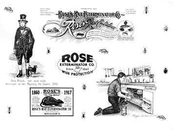 rose lobby sign showing history of company